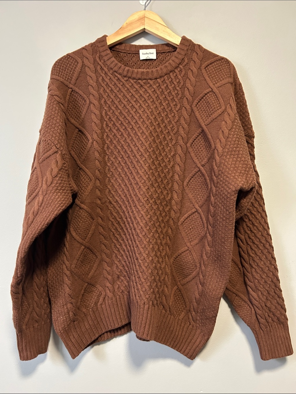 Aritzia Sunday Best Peggy Chunky Cable Knit Sweater